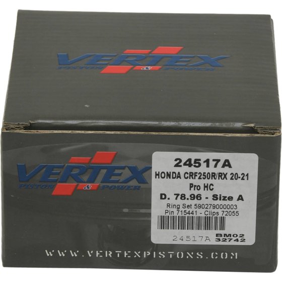 CRF 250 R (2020 - 2021) forged high compression piston kit | Vertex