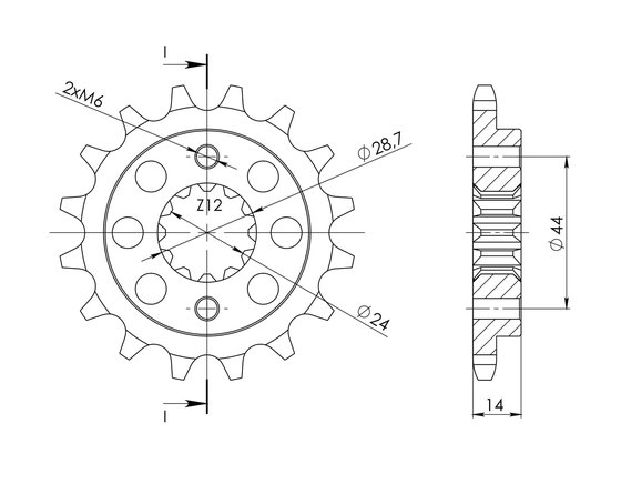 XRV 750 (1990 - 2003) supersprox / jt front sprocket 314.16 | Supersprox