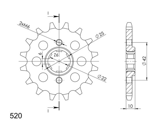 NX 650 DOMINATOR (1988 - 1988) supersprox / jt front sprocket 306.15 | Supersprox