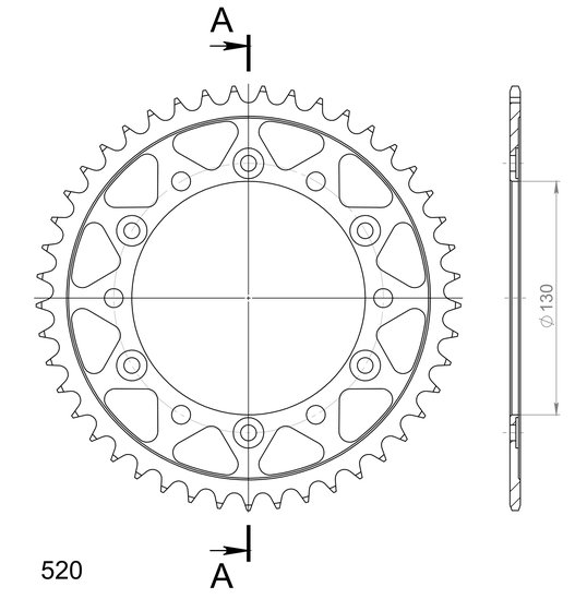 NX 650 DOMINATOR (1991 - 1994) supersprox rear sprocket steel rfe-245:38 | Supersprox