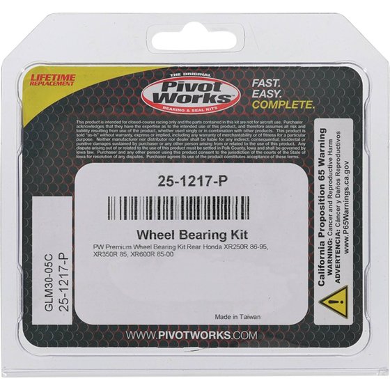 XR 600 R (1985 - 2000) wheel bearing kit rear | All Balls