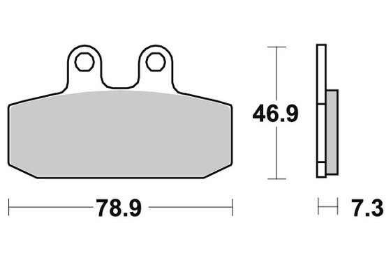 CRM 125 R (1990 - 1998) brakepads ceramic | SBS