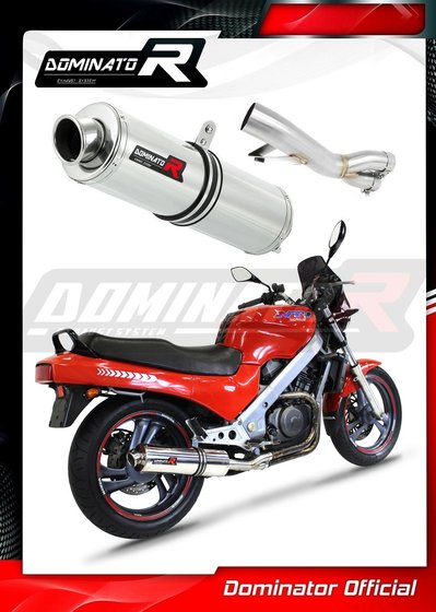 NTV 650 REVERE (1988 - 1997) exhaust silencer round | Dominator