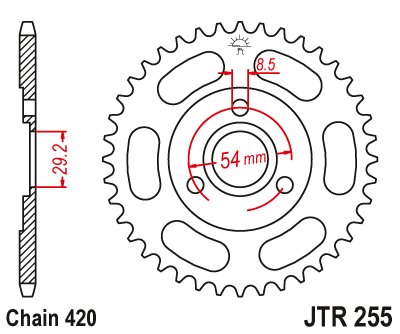 Z 50 (1974 - 1999) steel rear sprocket | JT Sprockets