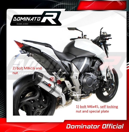 CB 1000 R (2008 - 2017) exhaust silencer hp1 | Dominator