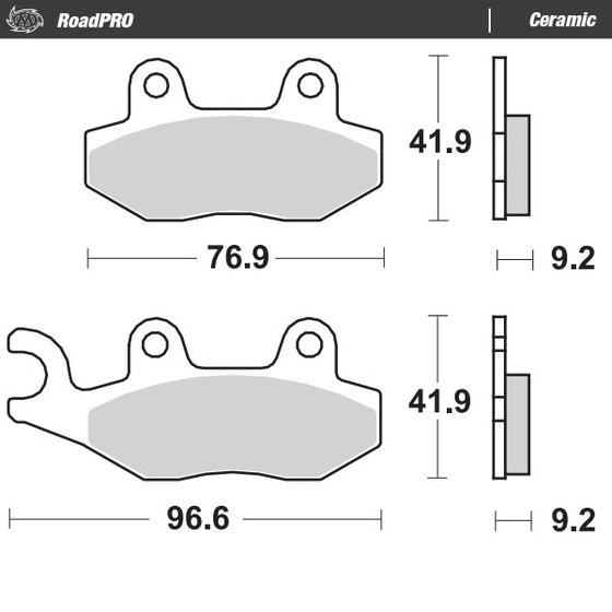 CMX 250 REBEL (1996 - 2016) ceramic brake pad | MOTO-MASTER