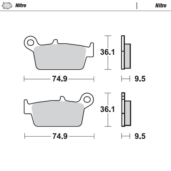 CR 250 R (1973 - 2001) brake pads | MOTO-MASTER