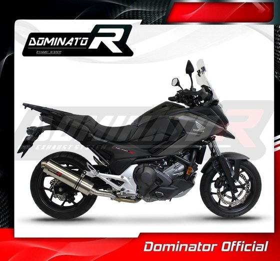 NC 700 X (2012 - 2020) exhaust silencer round | Dominator