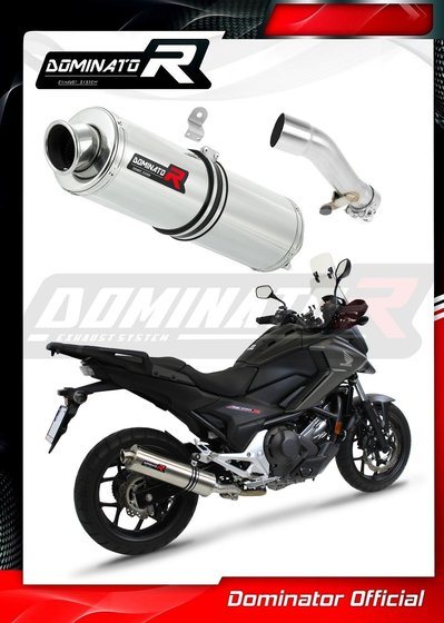 NC 700 X (2012 - 2020) exhaust silencer round | Dominator