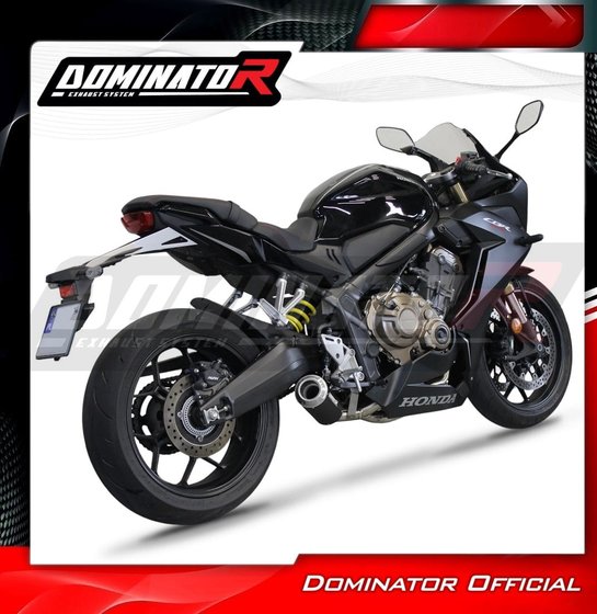 CBR 650 (2019 - 2023) full exhaust system silencer gp black | Dominator