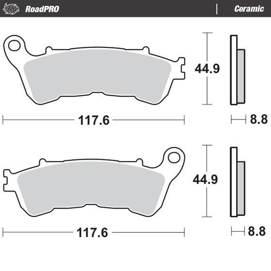 CBF 500 (2004 - 2007) ceramic brake pad | MOTO-MASTER