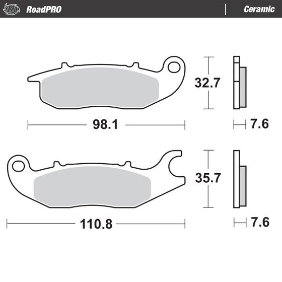 MSX 125 GROM (2013 - 2022) ceramic brake pad | MOTO-MASTER