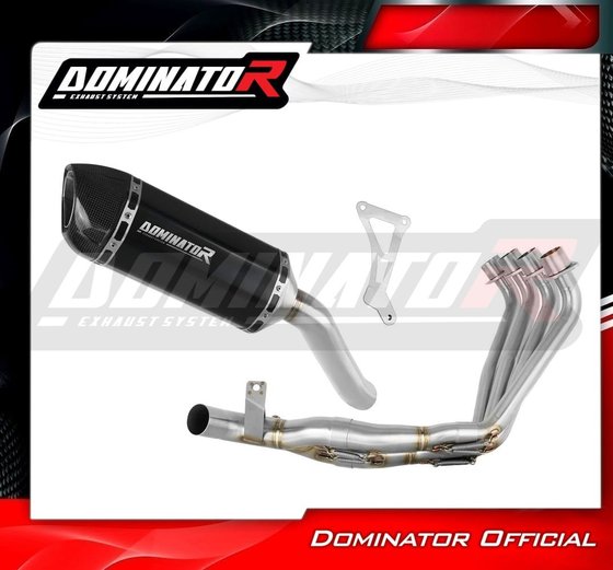 CB 650 R (2019 - 2023) full exhaust system silencer hp1 black | Dominator