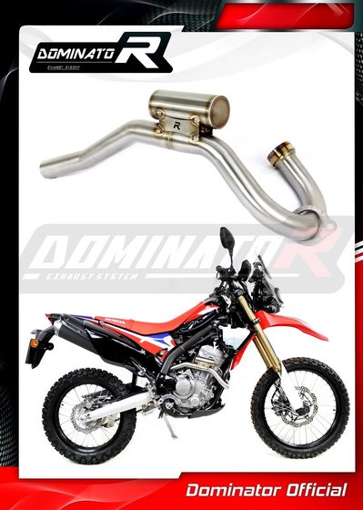 CRF 250 L RALLY (2017 - 2019) exhaust header pipe with powerbomb | Dominator