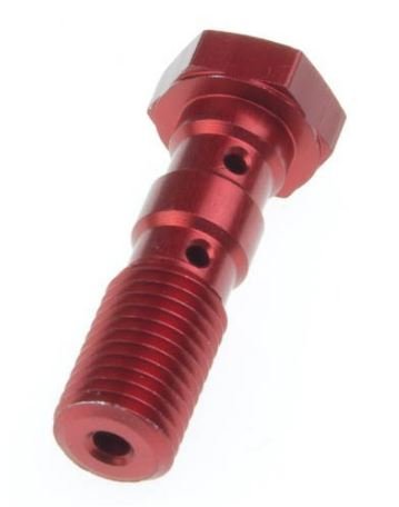 CBX 650 E (1984 - 1987) double banjo bolt m10x1.25 red | TRW