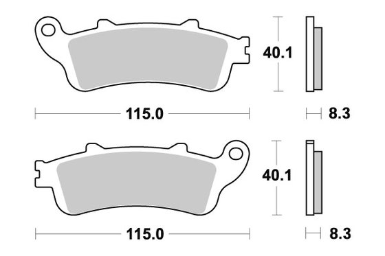 XL 1000 V VARADERO (1999 - 2013) brakepads sintered rear | SBS