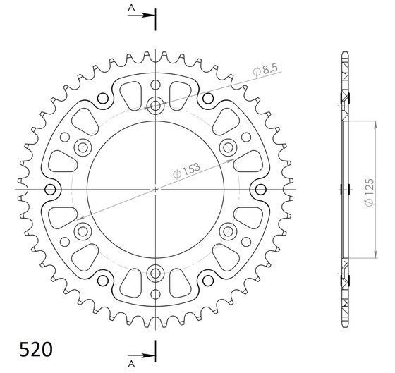 CR 125 R (1983 - 2007) stealth rear sprocket | Supersprox