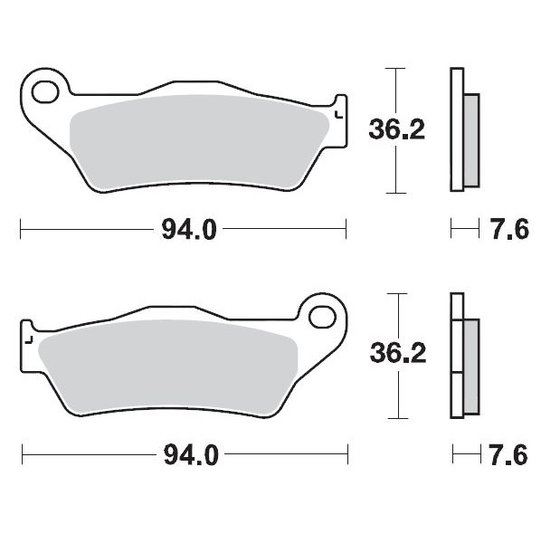 NX 650 DOMINATOR (1997 - 2000) nitro offroad brake pad | MOTO-MASTER