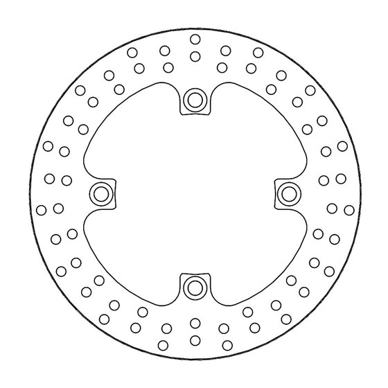 CB 250 (1974 - 2008) moto-master halo brakedisc rear honda: cbf500/abs, cbf600n/s/abs, hornet 600, cb | MOTO-MASTER