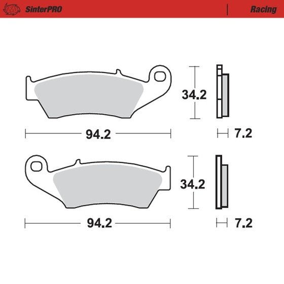 CRF 450 L (2019 - 2022) sintered metal racing brake pads | MOTO-MASTER