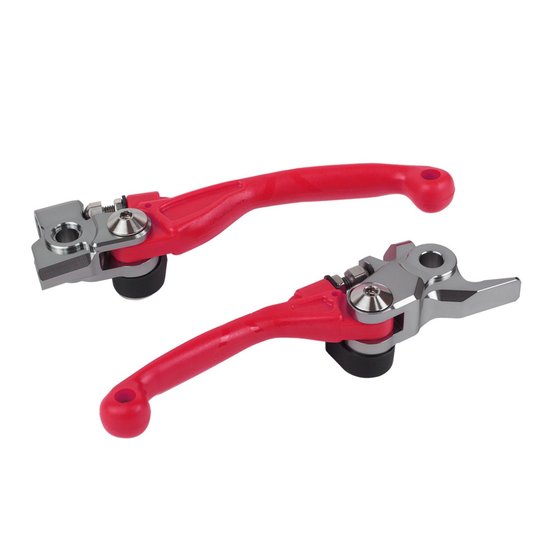 CR 250 R (2004 - 2007) pivot lever set in red | POLISPORT