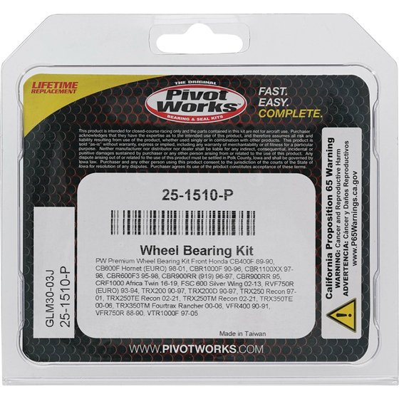 VFR 400 R (1990 - 1991) wheel bearing kit front | All Balls