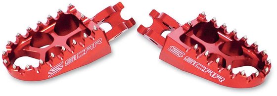 CRF 150 R (2007 - 2021) evo scar footpegs (red) | SCAR