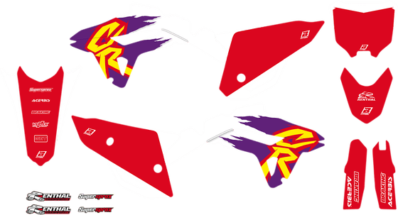 CRF 250 R (2022 - 2022) retro crf graphic windshield | BLACKBIRD RACING