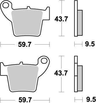 CR 250 R (2002 - 2007) brake pads | MOTO-MASTER