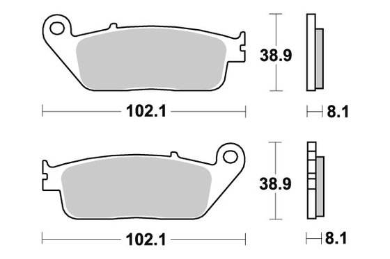 CBR 650 (2014 - 2020) brakepads ceramic | SBS