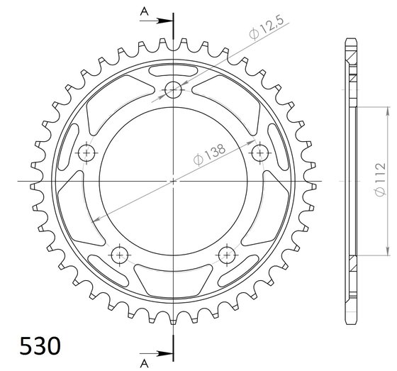 CBF 1000 (2011 - 2015) supersprox rear sprocket 302.41 | Supersprox