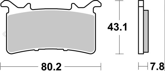 CBR 1000 RR (2020 - 2022) brakepads dual sinter 2 | SBS