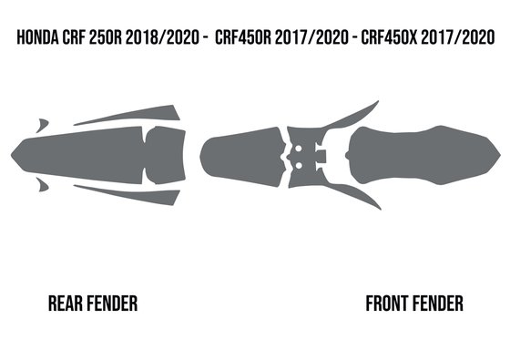 CRF 250 R (2014 - 2021) mud deflector fender foam | TWIN AIR