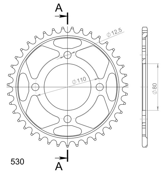 CB 750 (1982 - 1982) supersprox / jt rear sprocket 284.39 | Supersprox