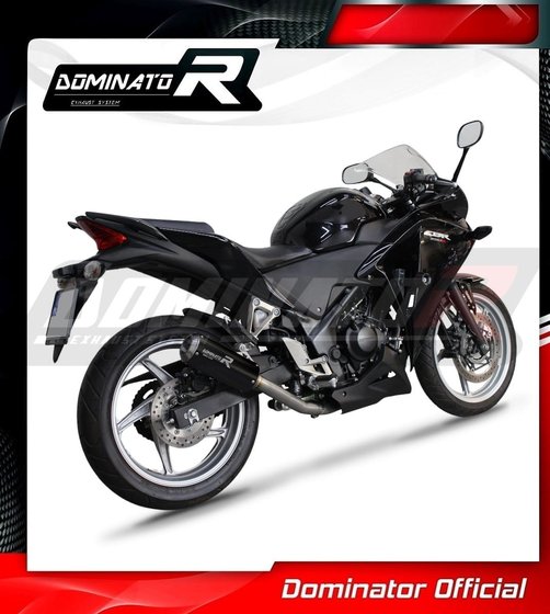 CBR 250 R (2011 - 2013) exhaust silencer muffler gp black | Dominator