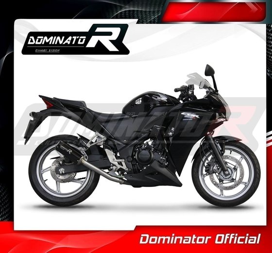 CBR 250 R (2011 - 2013) exhaust silencer muffler gp black | Dominator