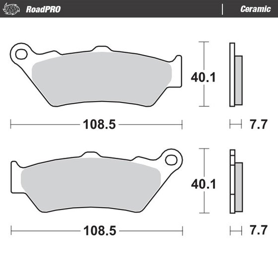 NT 650 GT HAWK (1998 - 2001) ceramic brake pad | MOTO-MASTER