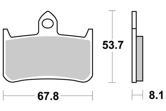 BROS 400 (1988 - 1988) brakepads ceramic | SBS