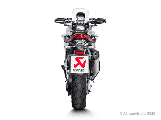 X ADV 750 (2017 - 2022) slip-on line muffler with titanium carbon end cap | AKRAPOVIC