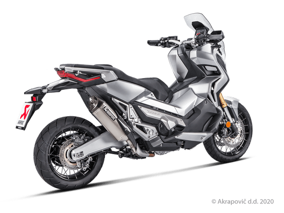 X ADV 750 (2017 - 2022) slip-on line muffler with titanium carbon end cap | AKRAPOVIC