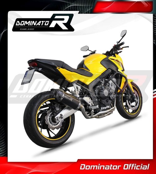 CBR 650 (2014 - 2018) full exhaust system silencer hp1 black | Dominator