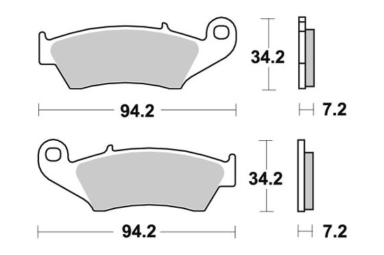 CRF 125 F (2014 - 2023) brakepads ceramic | SBS