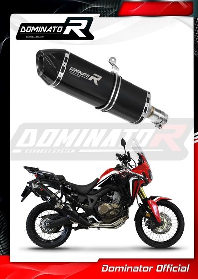 CRF 1000 L AFRICA TWIN (2015 - 2017) exhaust silencer hp7 black | Dominator