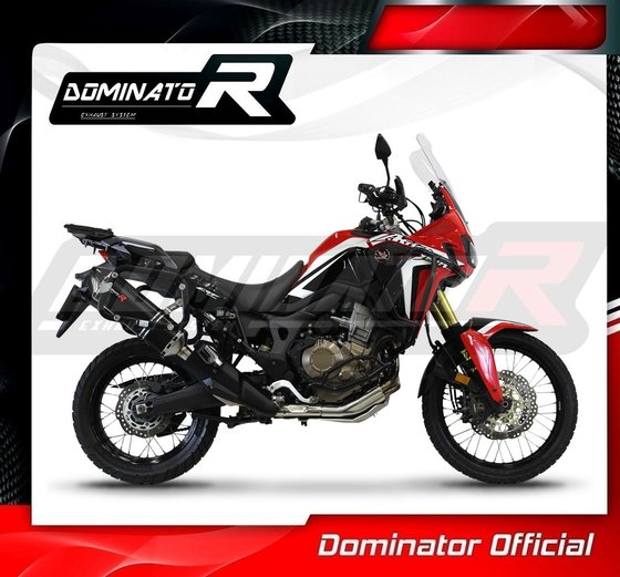 CRF 1000 L AFRICA TWIN (2015 - 2017) exhaust silencer hp7 black | Dominator