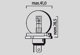 CM 125 C (1982 - 1983) halogen headlight bulb | FLOSSER