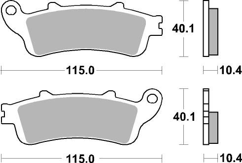 GL 1800 GOLD WING (2001 - 2017) brakepads sintered rear | SBS