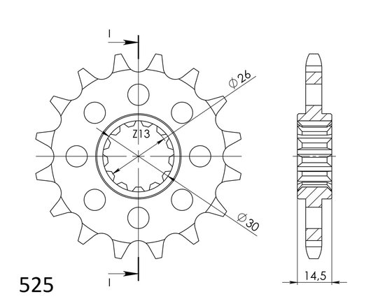 CB 750 (1992 - 2003) supersprox front sprocket 1332.15 | Supersprox