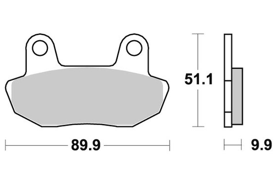 VT 700 C SHADOW (1984 - 1986) brakepads ceramic | SBS