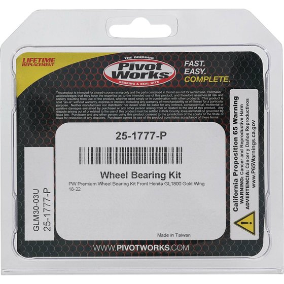 GL 1800 GOLD WING (2018 - 2022) wheel bearing kit front | All Balls