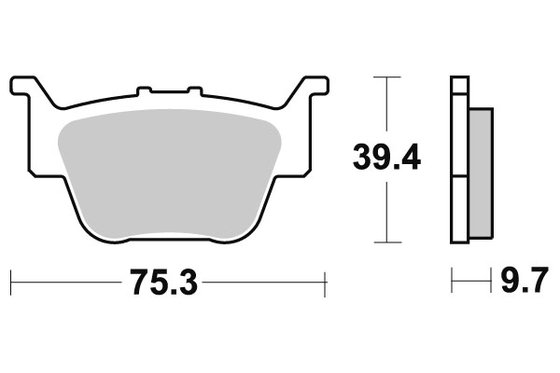 TRX 650 RINCON (2003 - 2005) brakepads sintered offroad | SBS